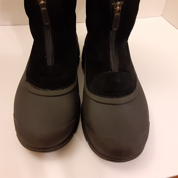 Sorel Snow Angel Zip Winter Insulated  Waterproof Black Womens Boots Sz 7.5 - Picture 9 of 14